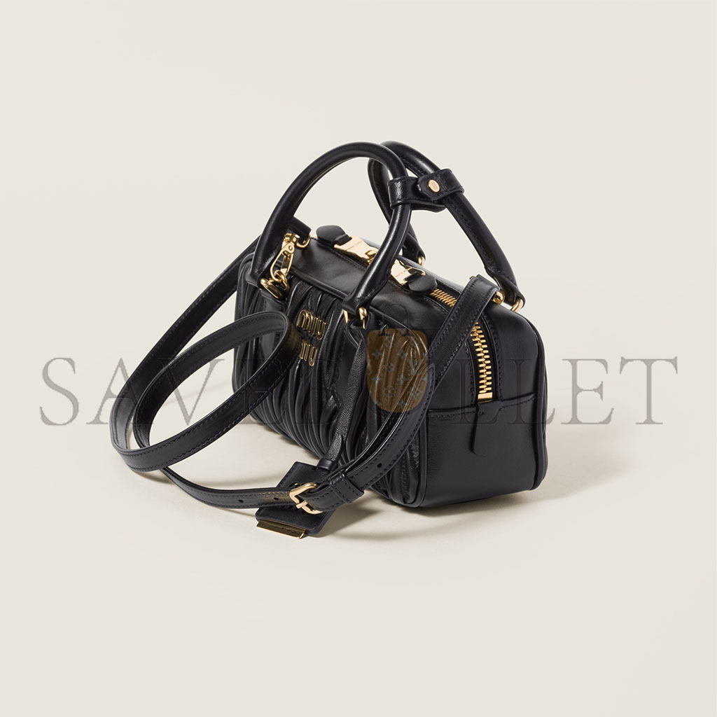 M1v M1v arcadie matelassÉ nappa leather bag 5bb142 (22*10.5*7.5cm)
